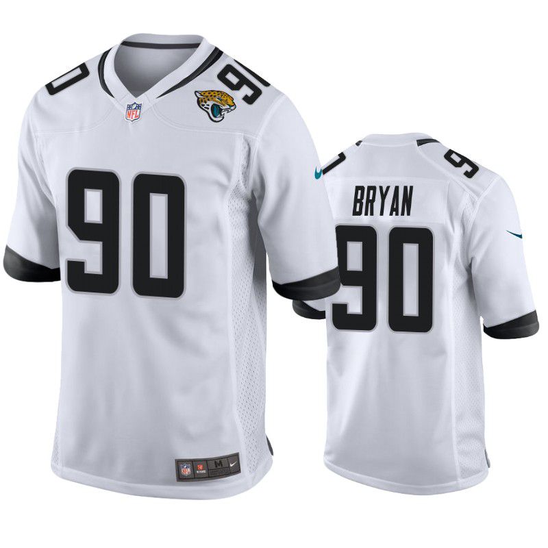 Men Jacksonville Jaguars #90 Taven Bryan Nike White Game Player NFL Jersey->jacksonville jaguars->NFL Jersey